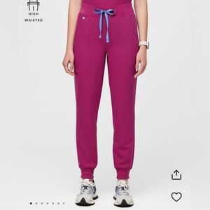 Pink Figs Scrub Pants High Waisted Zamora 2.0